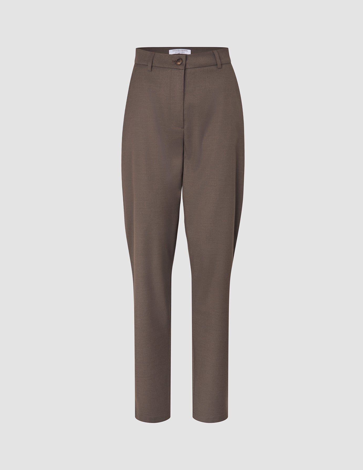 Women Skye Pants Tapered Dark Chestnut Melange